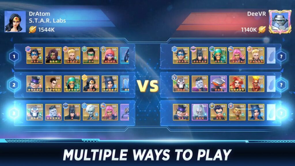 Mode PvP di DC Worlds Collide